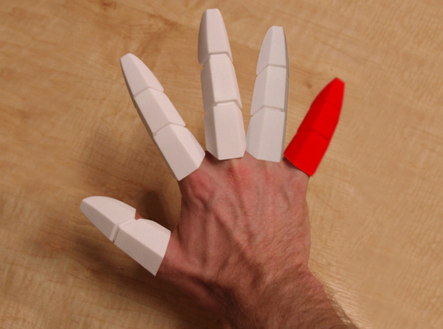 Iron Man Pinky Finger in White Natural Versatile Plastic