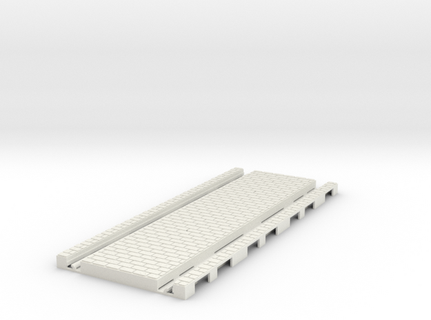 P-45st-tram-long-straight-200-1a in White Natural Versatile Plastic