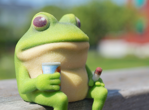 Foul Bachelor Frog  in Full Color Sandstone