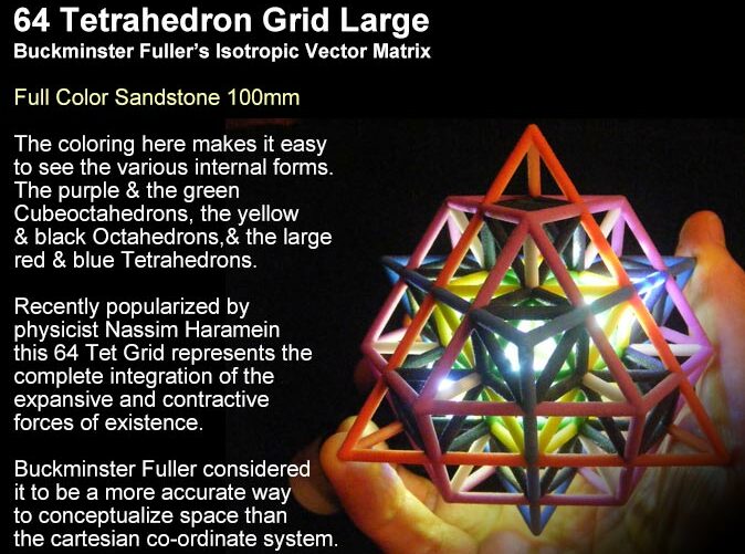Sacred Geometry IVM 64 Tetrahedron Grid (VE3RB5LY7) by Narada_Dan_Vantari