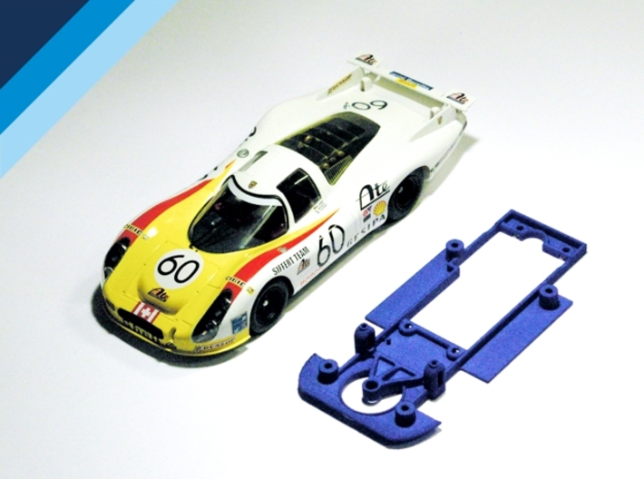 imagem de chassis de carro 1/32 compatível com SRC Porsche 908L, 907K e 907L da Slot.it