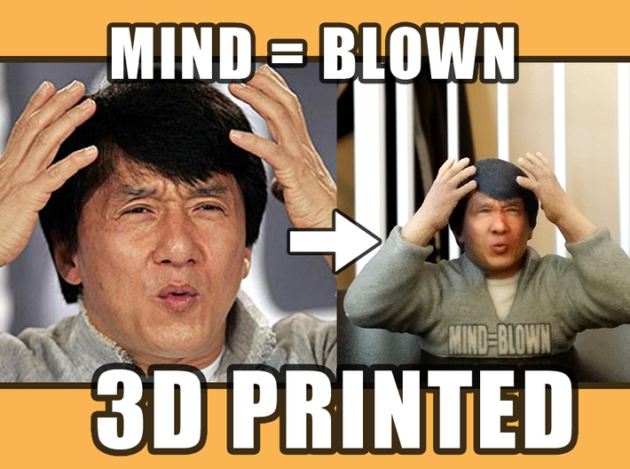 Jackie Chan Mind Blown meme 3D print. (BWYWRZD5P) by Soulstice